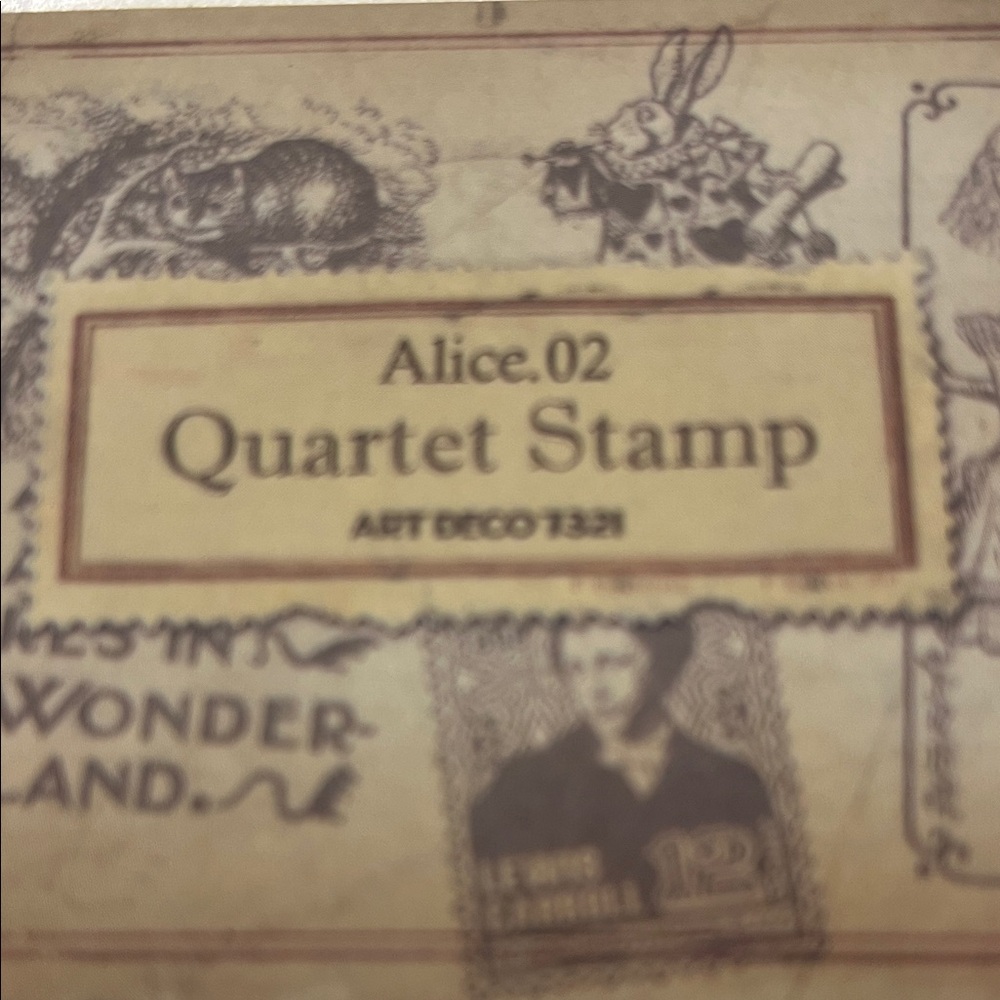 Alice Quartet Stamp Set in tins - Picture 7 of 8